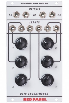 Red Panel Model 106 6-Channel Mixer