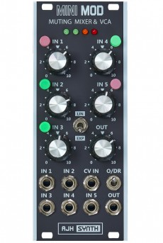 AJH MiniMod Muting Mixer & VCA Dark Edition