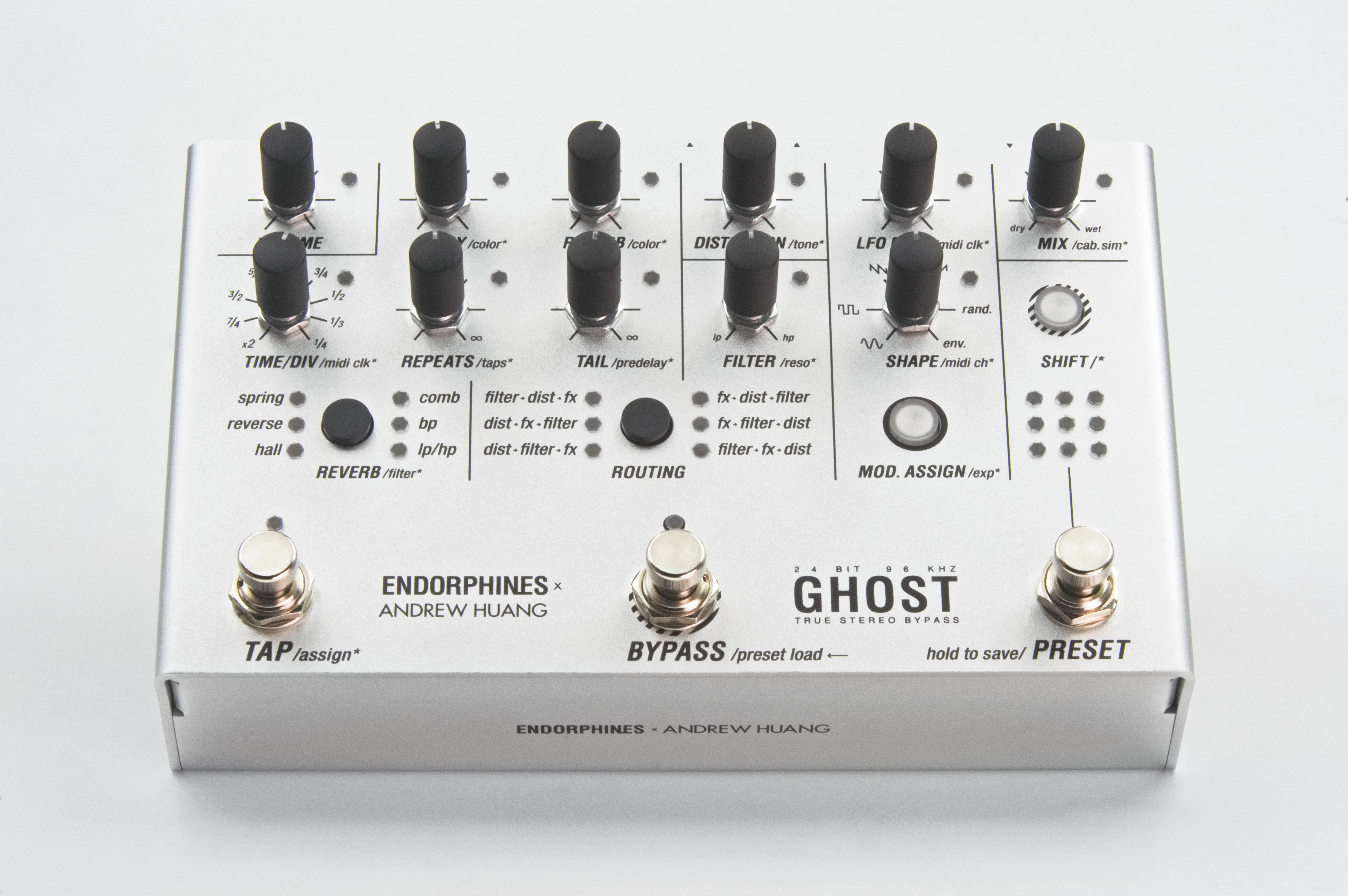 Endorphin.es Ghost and Golden Master as floor-based effects pedals